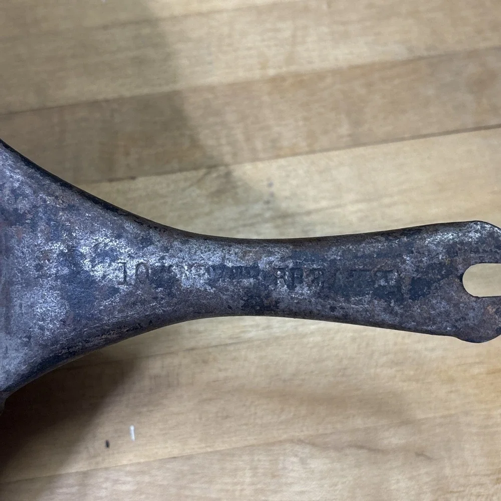 Antique Never Break No. 9 Carbon Steel Frying Pan 9
